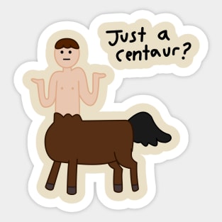 Just a Centaur? (Sketch) - Mabel's Sweater Collection Sticker